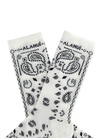 Alanui Bandana Socks White