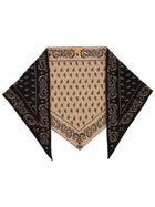 Guest In Residence Women's the Wild Rag Scarf with Motif Paisley Brown