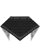 Guest In Residence Women's the Wild Rag Scarf with Motif Paisley Black, view 2