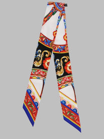 Dolce &amp; Gabbana Women's Bandeau 6X100 in Twill DI Seta Multicolor
