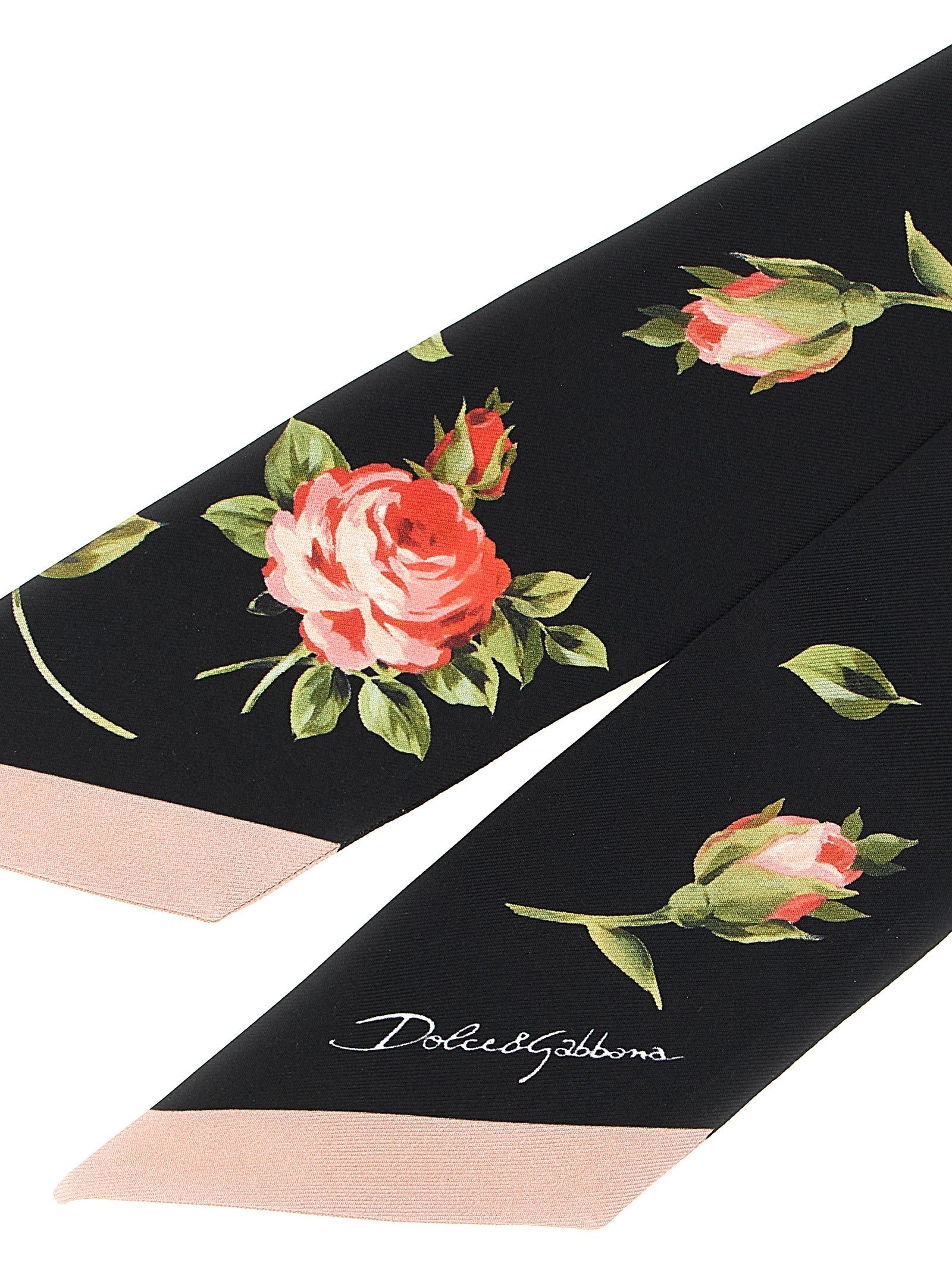 Dolce &amp; Gabbana Bandeau Bouquet Rose Black