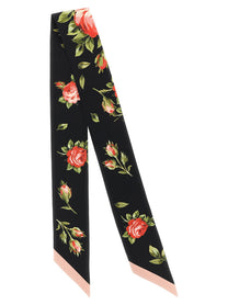Dolce &amp; Gabbana Bandeau Bouquet Rose Black