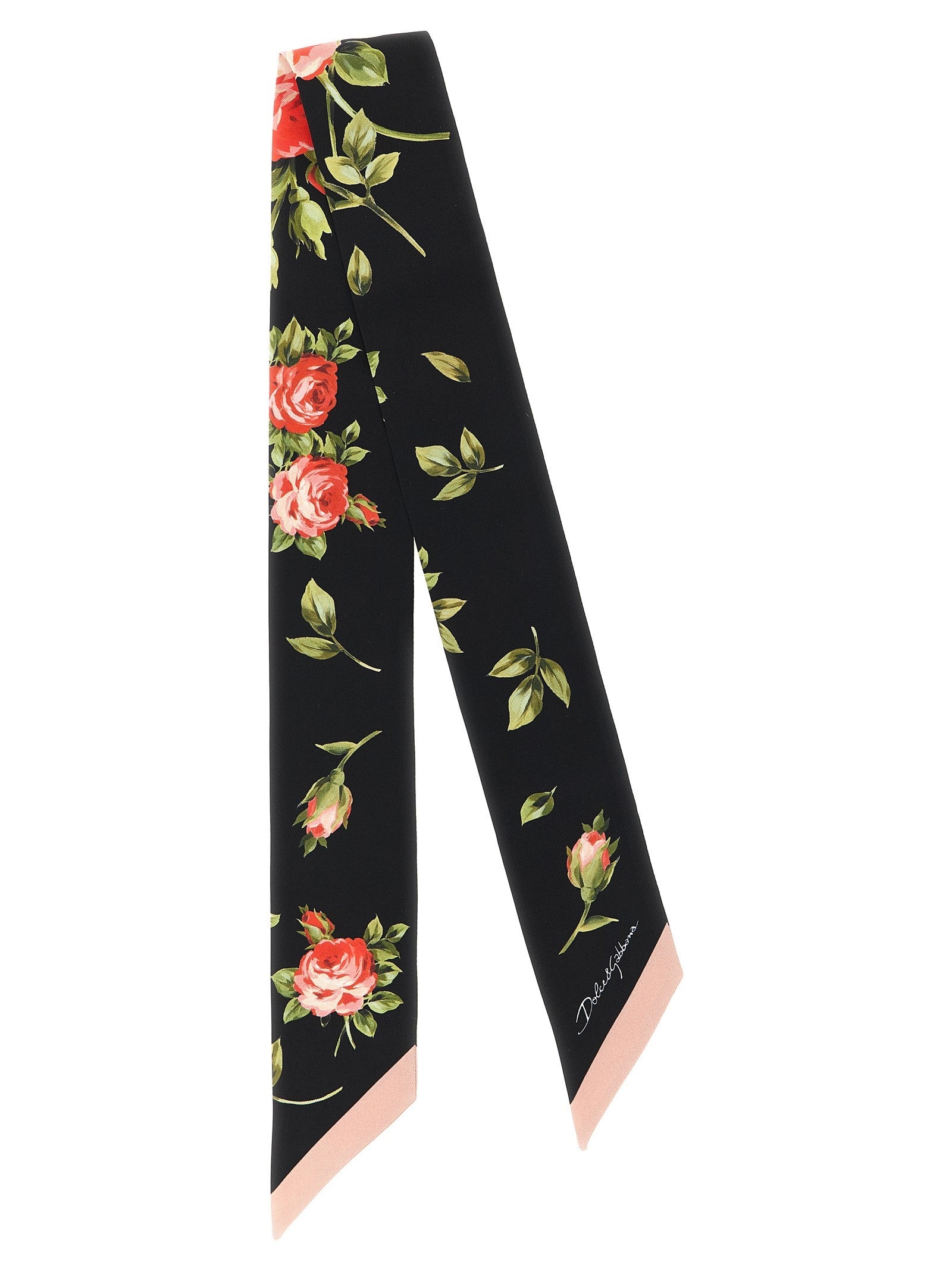 Dolce &amp; Gabbana Bandeau Bouquet Rose Black