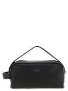 PRADA Leather Crossbody Bag Bandoliera Black