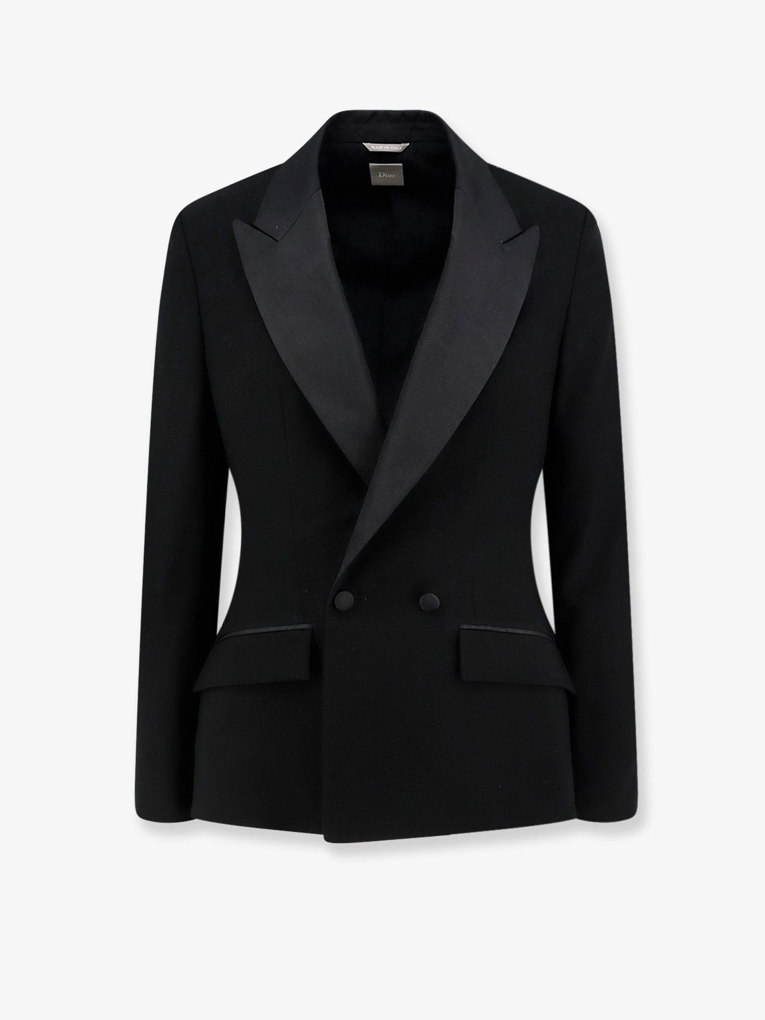 Dior Men's Bar Virgin Wool Tuxedo Blazer Black