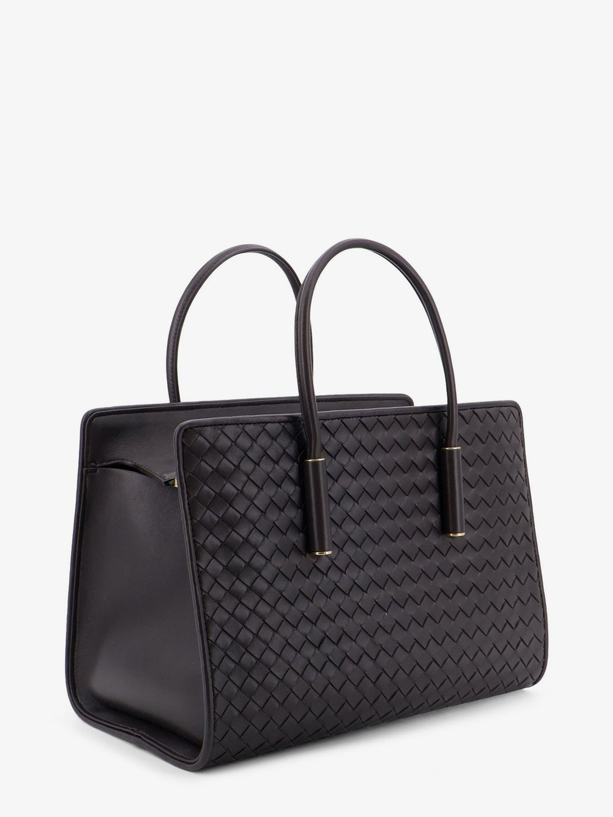Bottega Veneta Women's Barbara Leather Handbag Brown, view 4