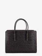 Bottega Veneta Women's Barbara Leather Handbag Brown, view 3