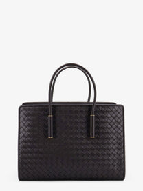 Bottega Veneta Women's Barbara Leather Handbag Brown, view 3