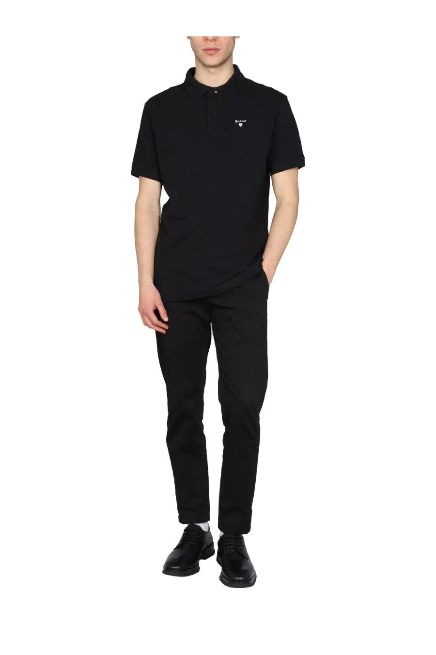 Barbour Men's Regular Fit Polo Shirt Black, view 2