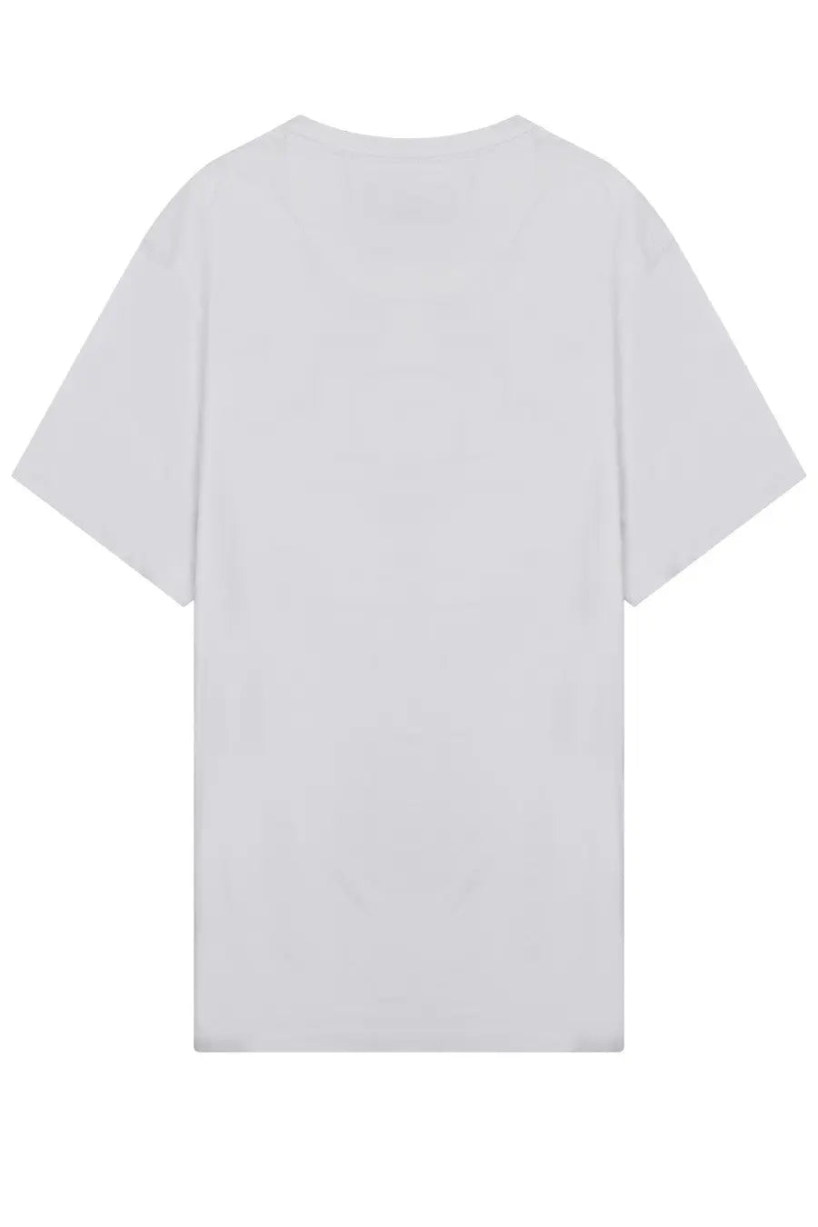 Barbour men’s white oversized cotton t-shirt with relaxed fit and short sleeves front view