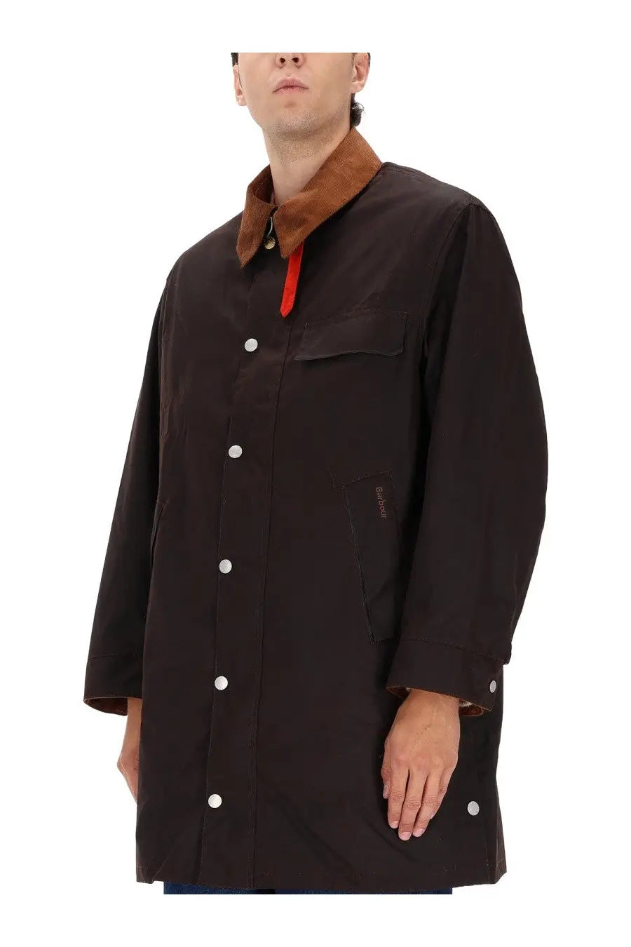 Barbour Men's Waxed Cotton Jacket Brown, view 4