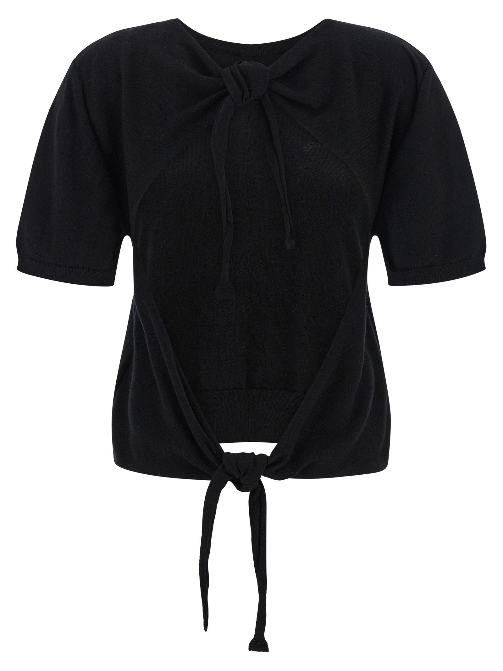 Ganni Bare Back Sweater Black