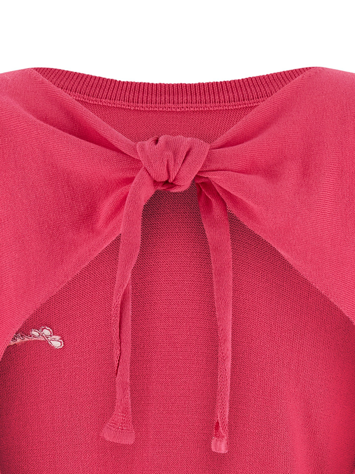 Ganni Bare Back Sweater Pink, view 4