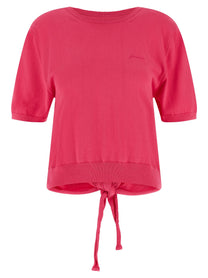 Ganni Bare Back Sweater Pink