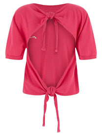 Ganni Bare Back Sweater Pink