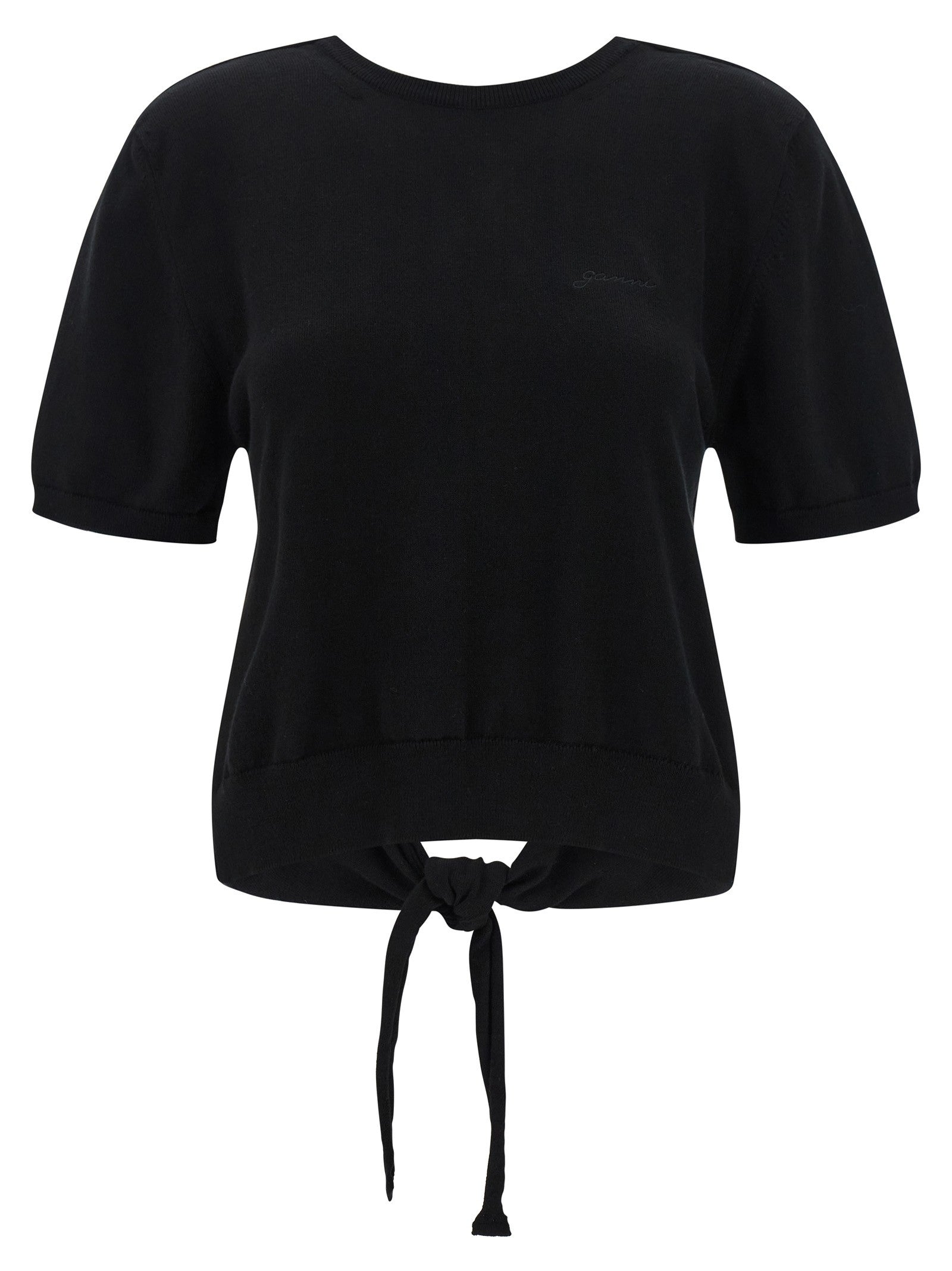 Ganni Bare Back Sweater Black