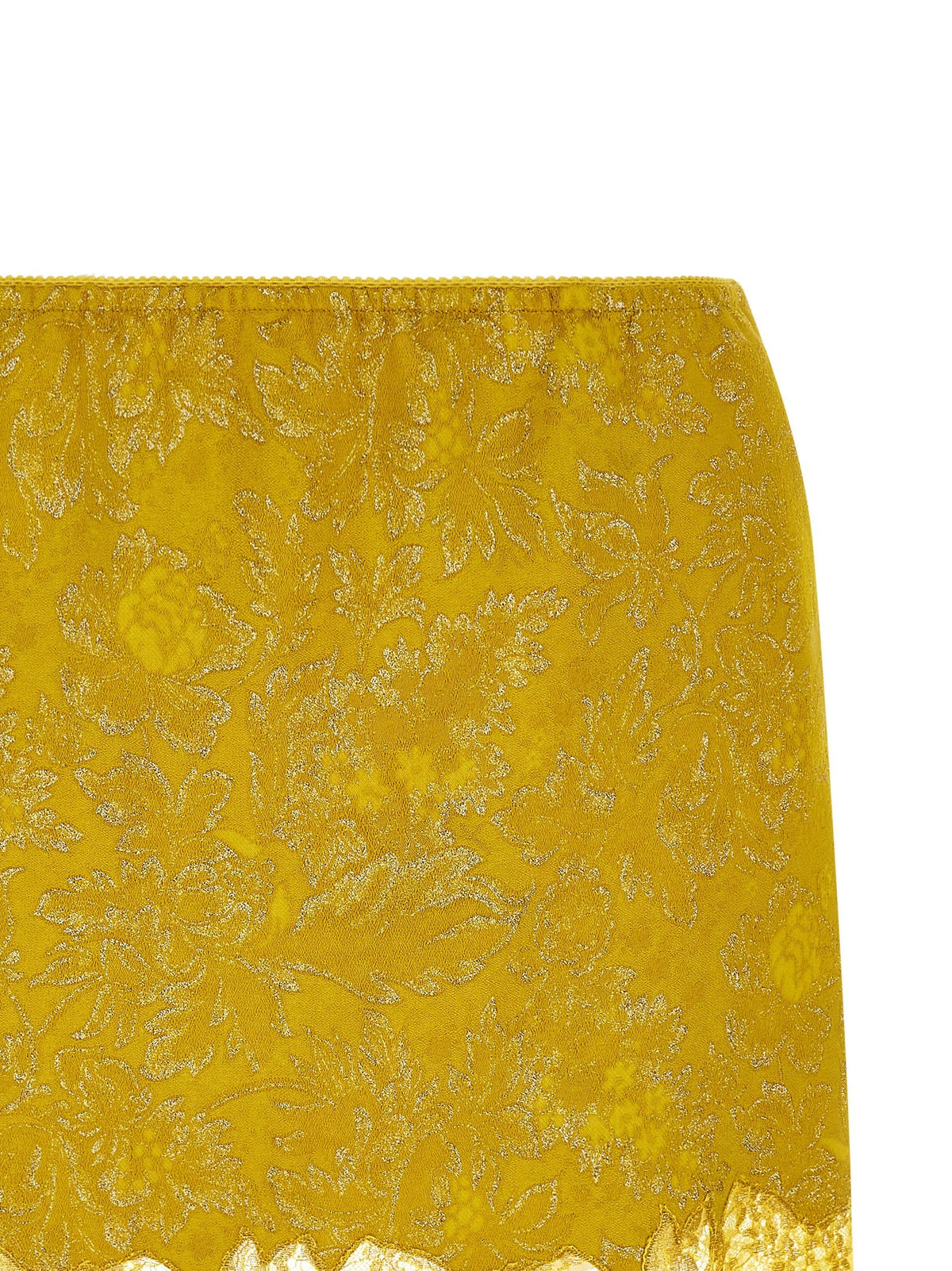 Saint Laurent Barocca Skirt Yellow