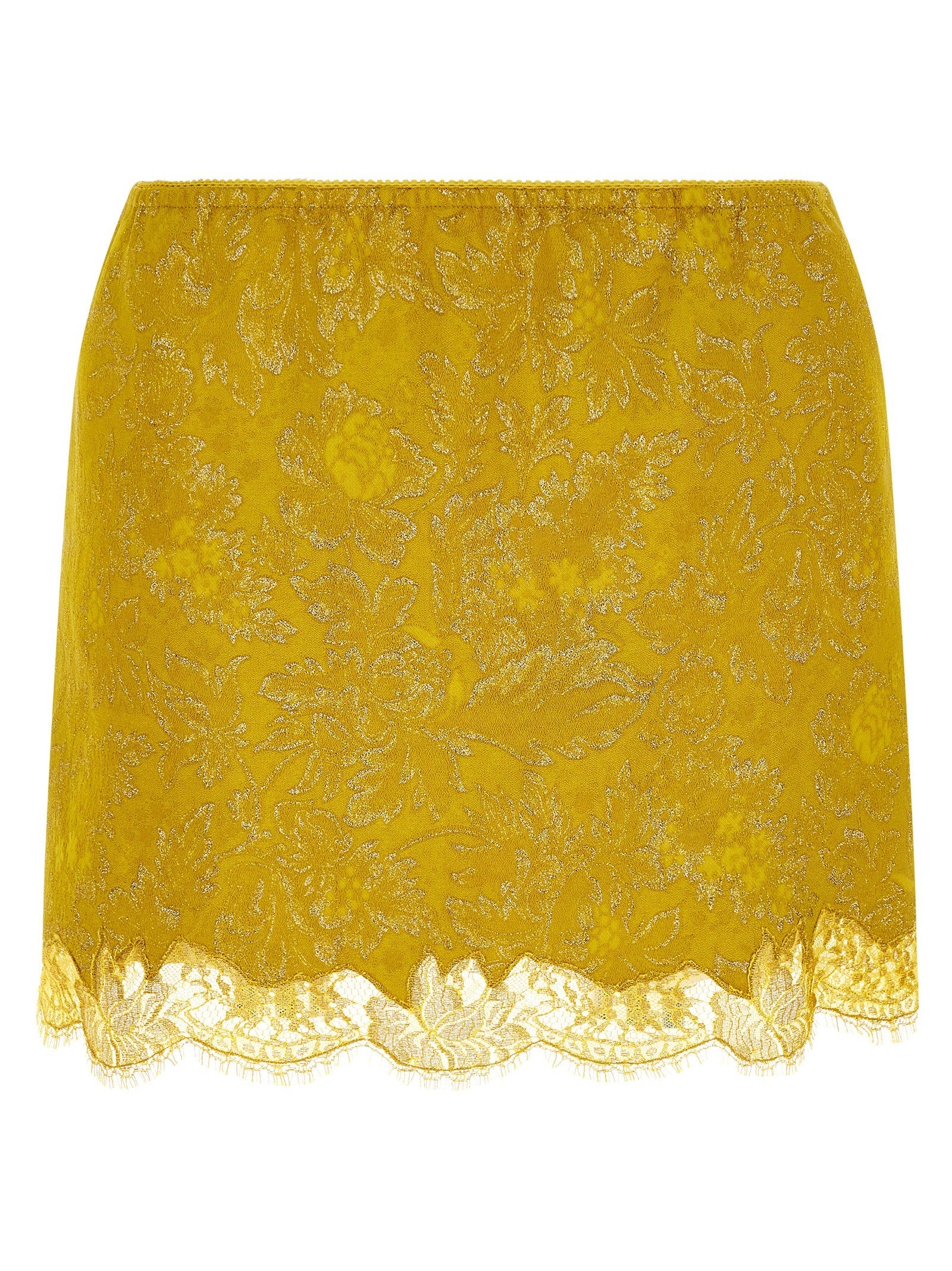 Saint Laurent Barocca Skirt Yellow