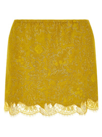 Saint Laurent Barocca Skirt Yellow