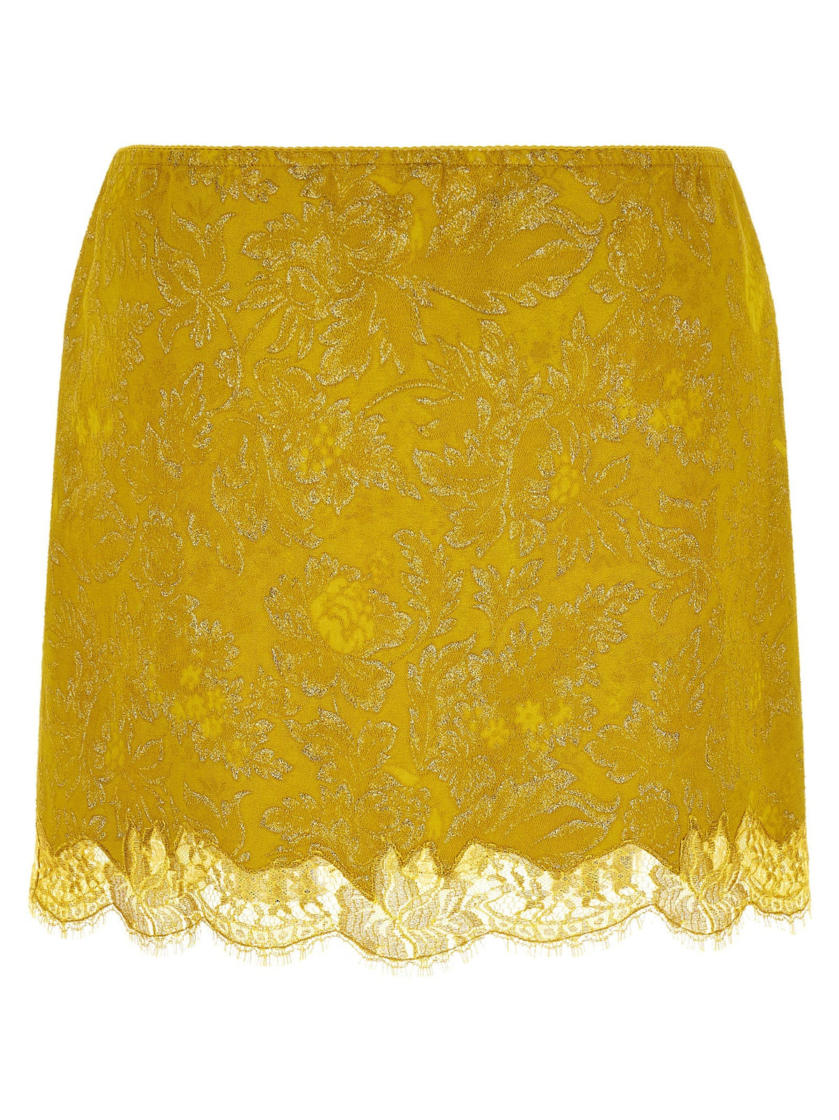 Saint Laurent Barocca Skirt Yellow