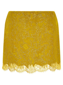 Saint Laurent Barocca Skirt Yellow
