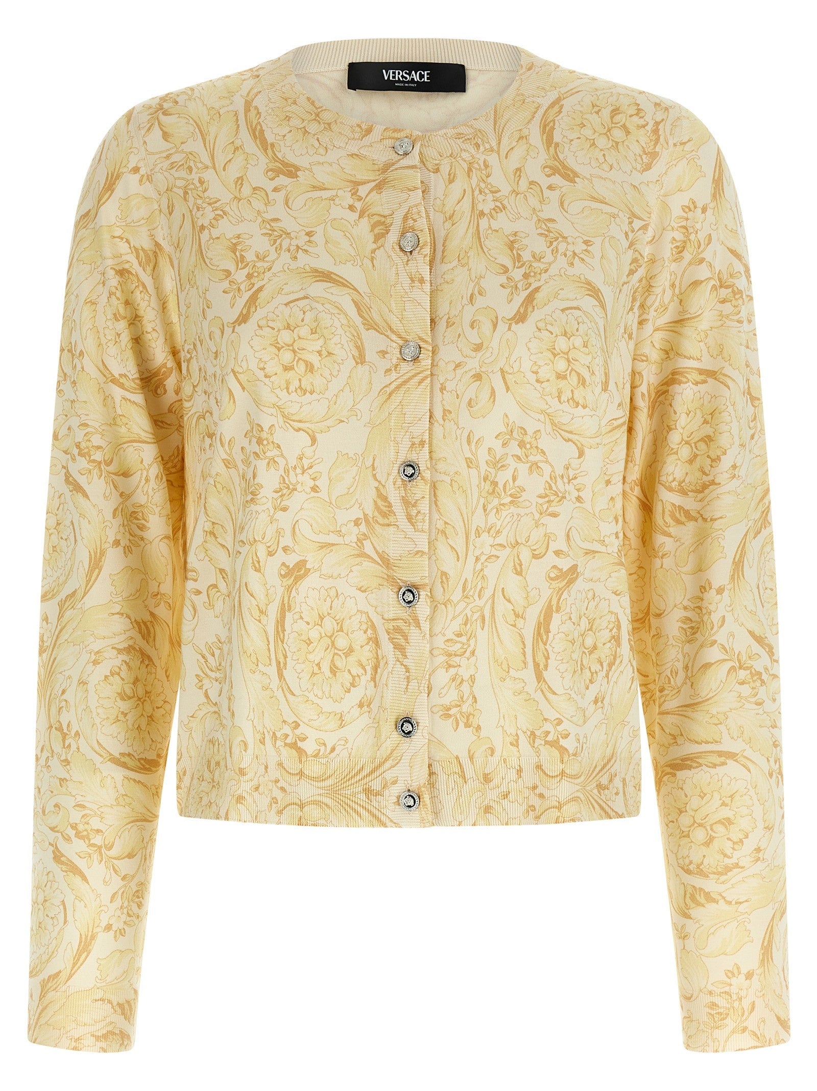 Versace Barocco Cardigan Yellow