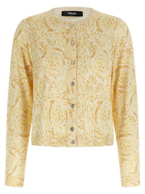 Versace Barocco Cardigan Yellow
