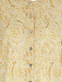 Versace Barocco Cardigan Yellow