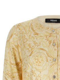Versace Barocco Cardigan Yellow