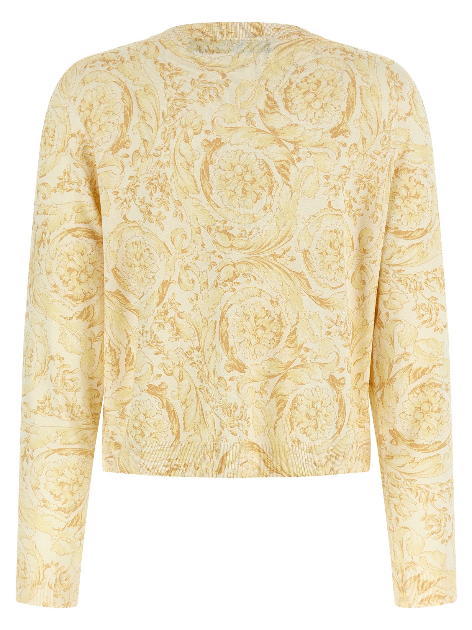 Versace Barocco Cardigan Yellow