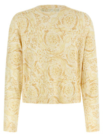 Versace Barocco Cardigan Yellow