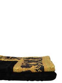 Versace Home Barocco Beach Towel Black