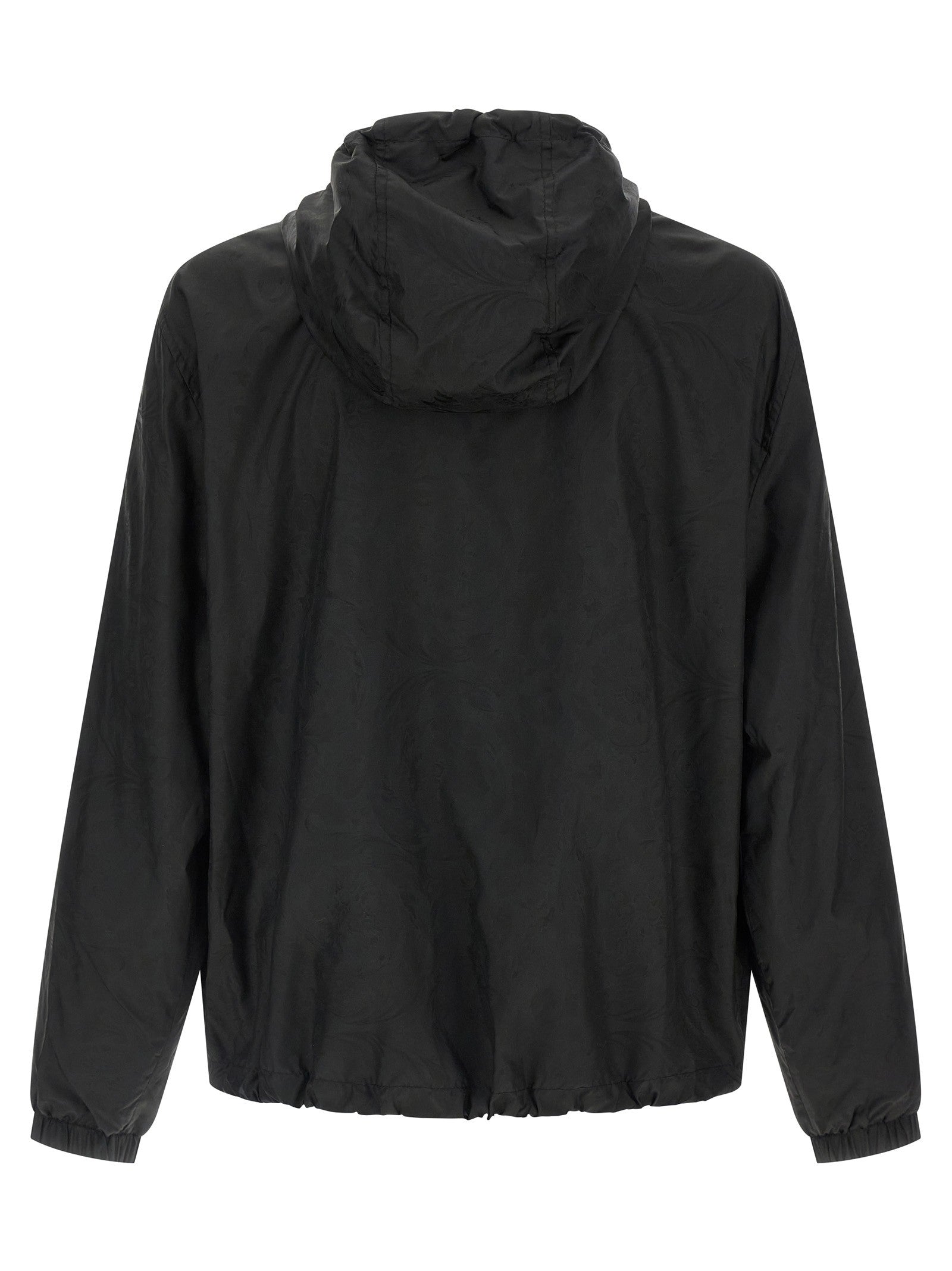 Versace Barocco Jacquard Windbreaker Black