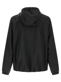 Versace Barocco Jacquard Windbreaker Black