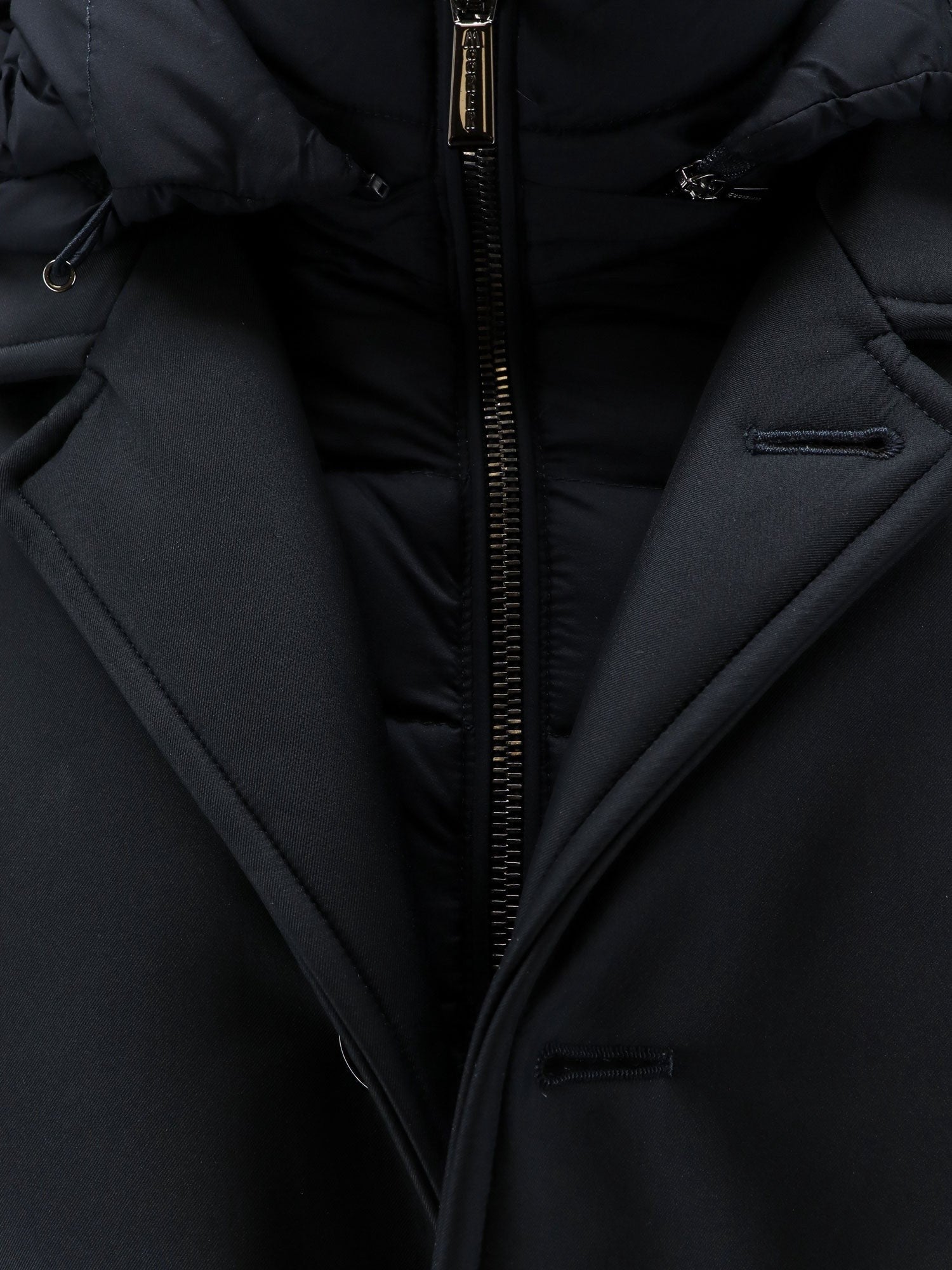 MooRER Men's Barolo Jacket in Water Repellent Fabric Blue