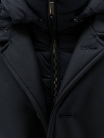 MooRER Men's Barolo Jacket in Water Repellent Fabric Blue