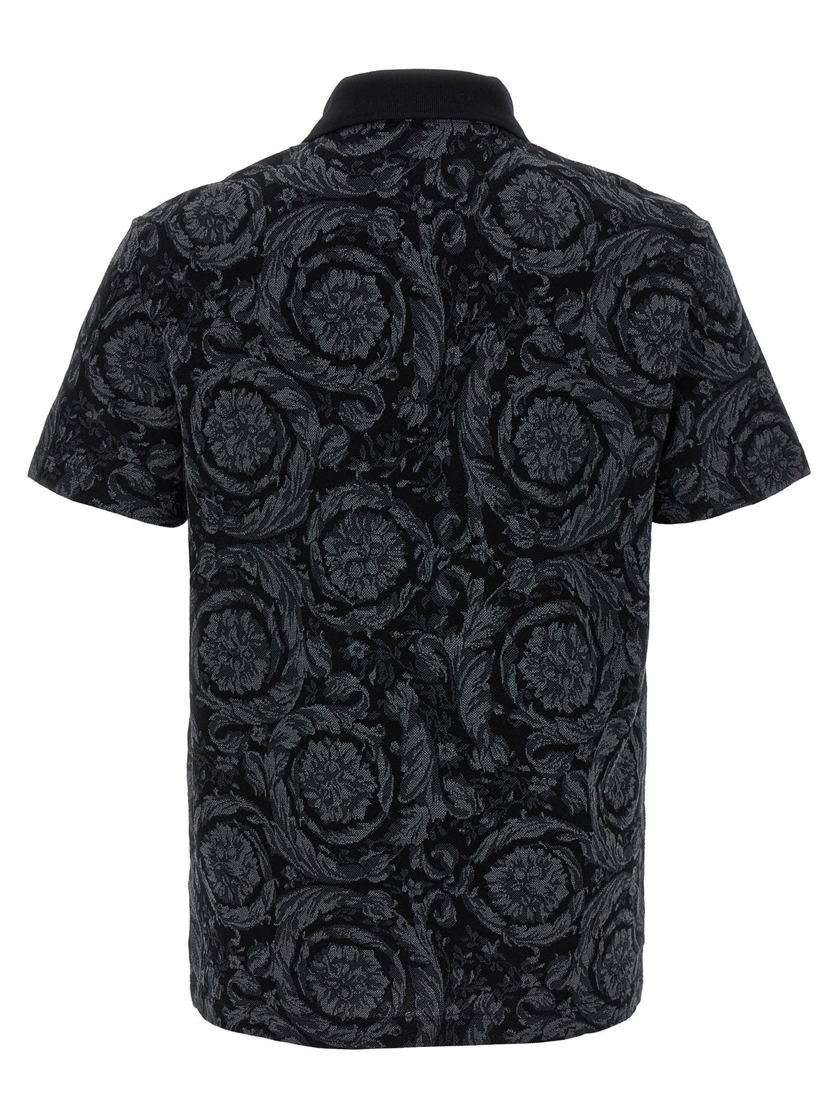 Versace Baroque Polo Shirt Grey, view 2