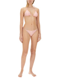 Versace Women's Baroque Print Bikini Bottom Blue, view 2