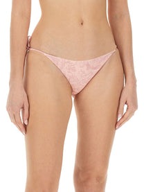 Versace Women's Baroque Print Bikini Bottom Blue, view 3