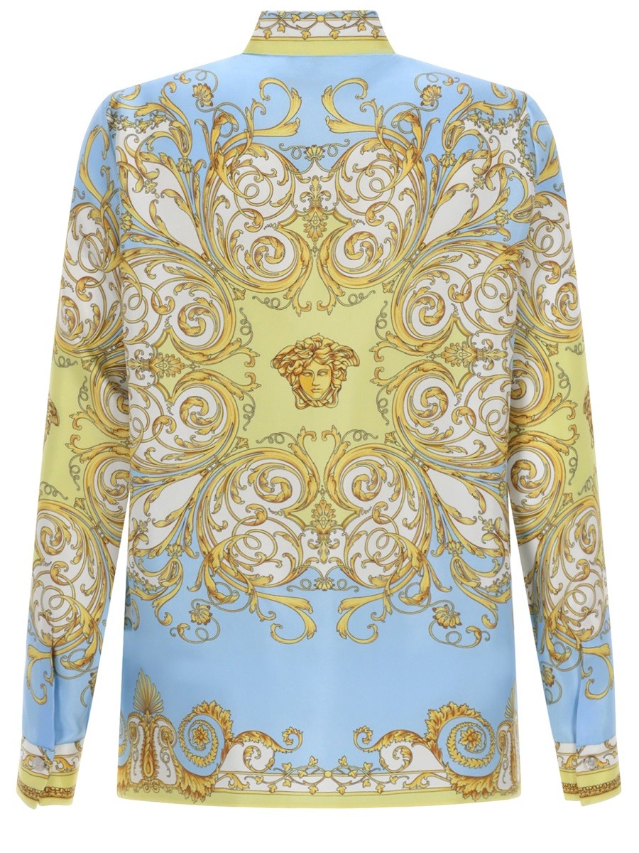 Versace Women's Baroque Print Shirt Multicolor