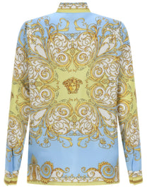 Versace Women's Baroque Print Shirt Multicolor