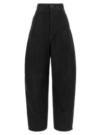 Balenciaga Barrel Leg Jeans Black