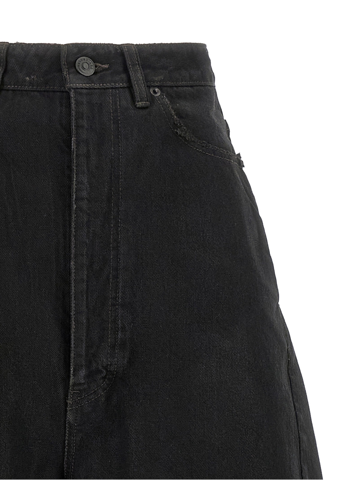 Balenciaga Barrel Leg Jeans Black, view 3