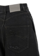 Balenciaga Barrel Leg Jeans Black, view 4