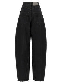Balenciaga Barrel Leg Jeans Black