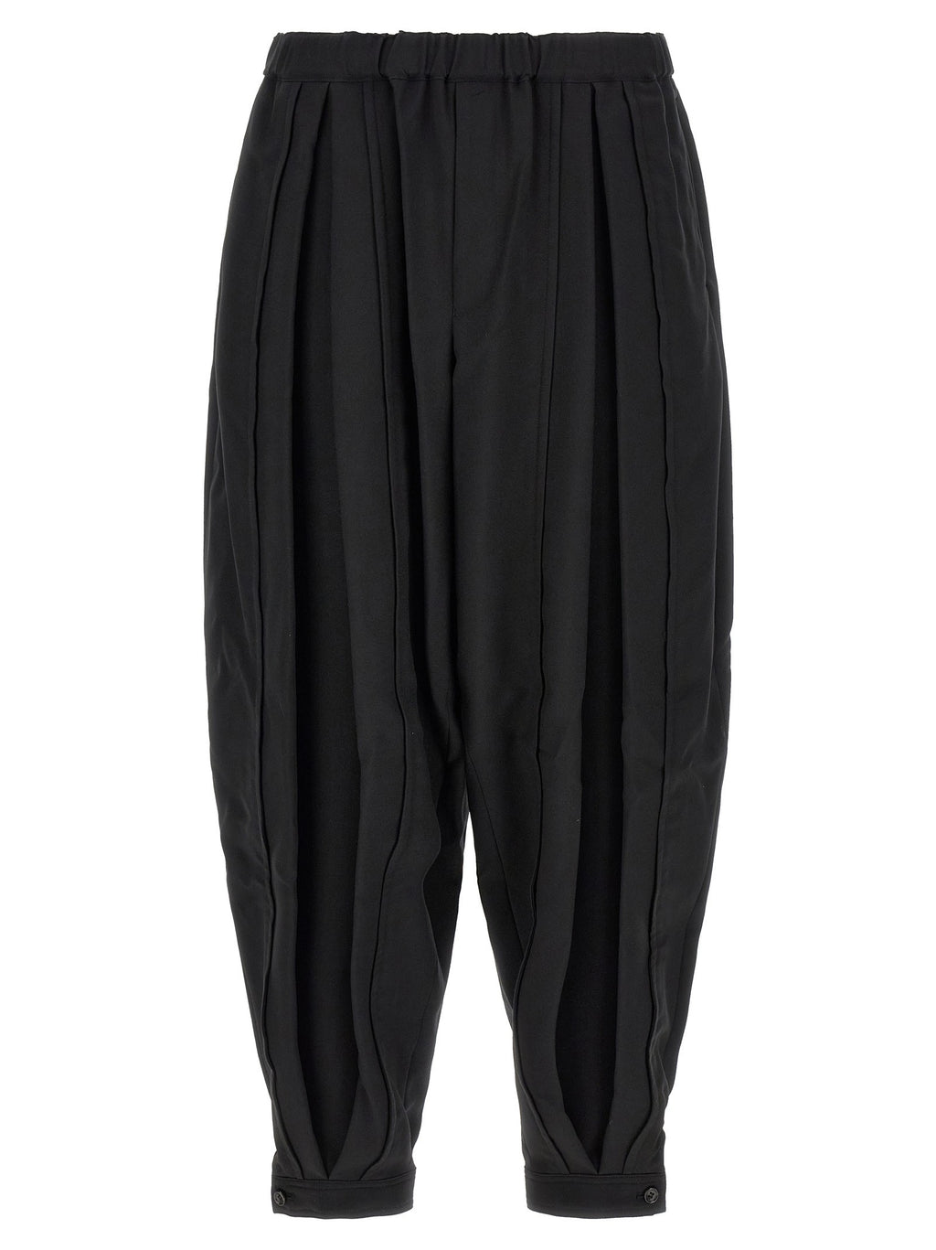 Comme Des Garcons Black Barrel Leg Pants Black