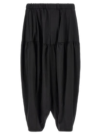 Comme Des Garcons Black Barrel Leg Pants Black
