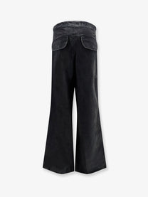 Entire Studios Unisex Barren Cargo Cotton Trousers Black