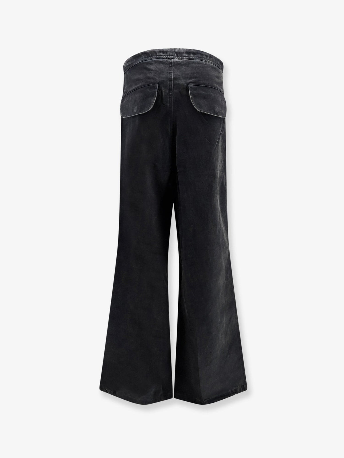 Entire Studios Unisex Barren Cargo Cotton Trousers Black, view 2