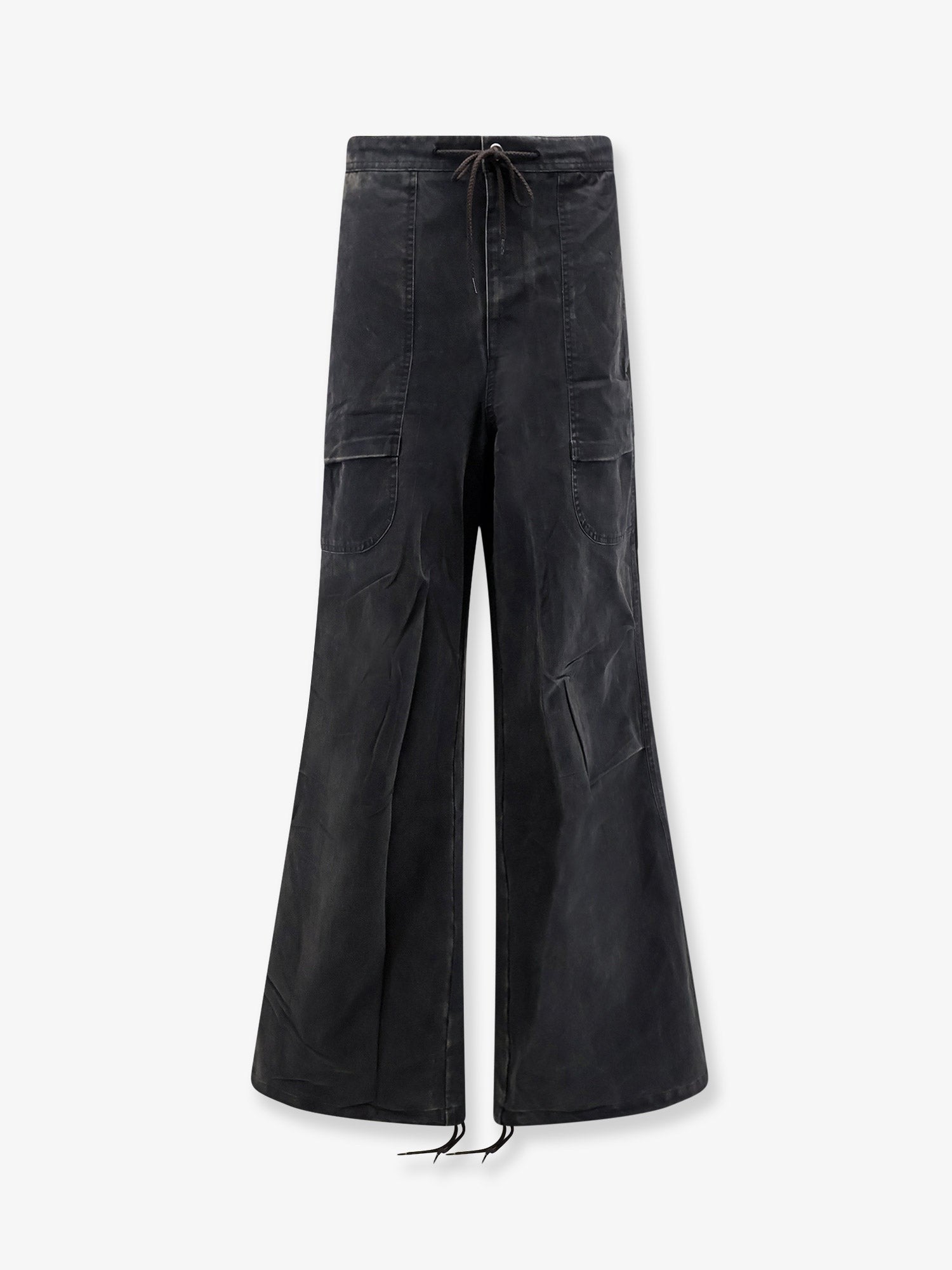 Entire Studios Unisex Barren Cargo Cotton Trousers Black